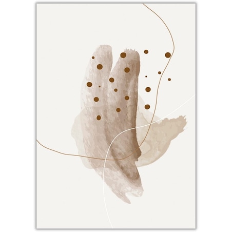 plakat brown abstract 1 21x30 cm