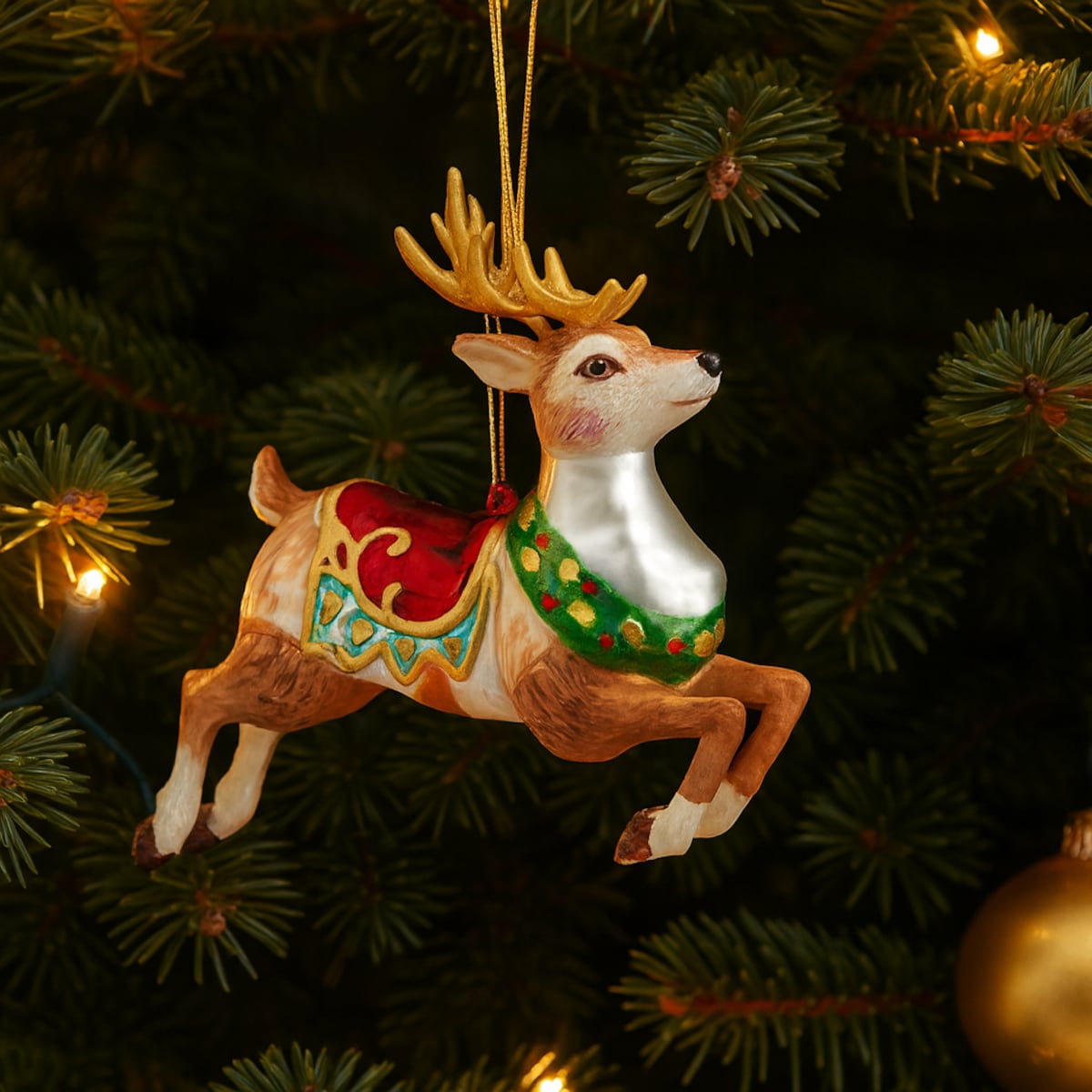 Bombka szklana Nuzzle z motywem renifera