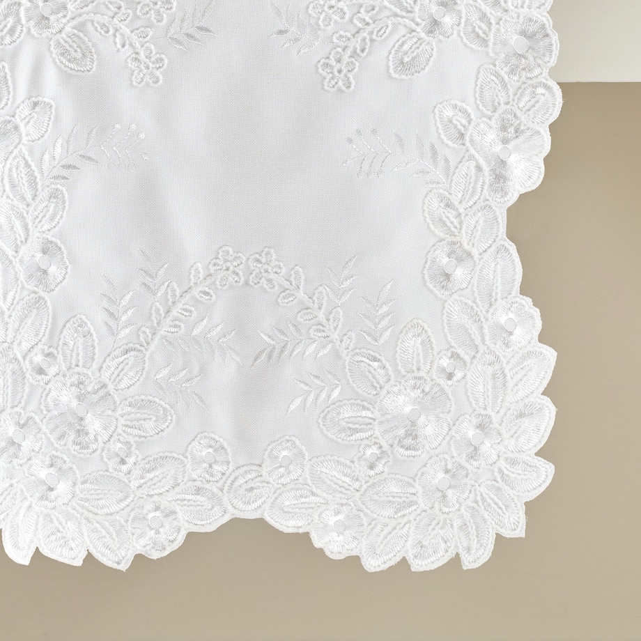 Bieżnik Haftowany Lucro 35x180 cm z motywem kwiatowym