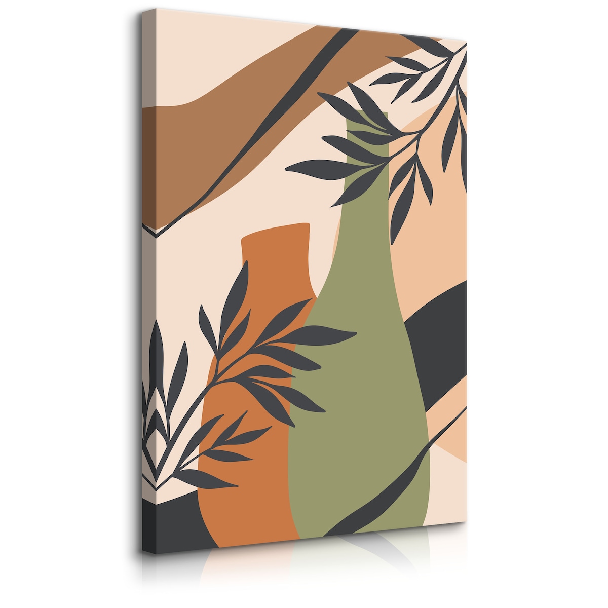 Obraz Oliwkowe Dzbanki Pośród Palm 30x40cm