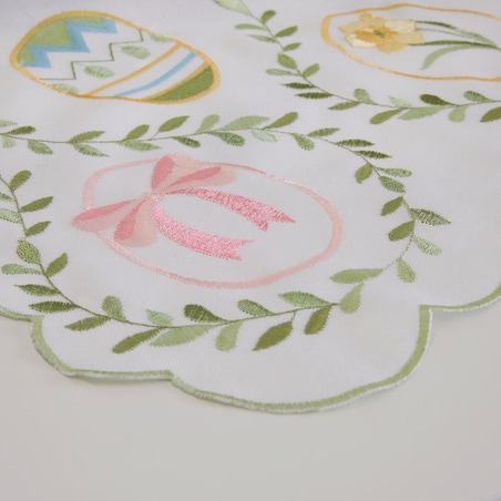 Bieżnik Haftowany Pisani 35x174 cm z motywem jajka