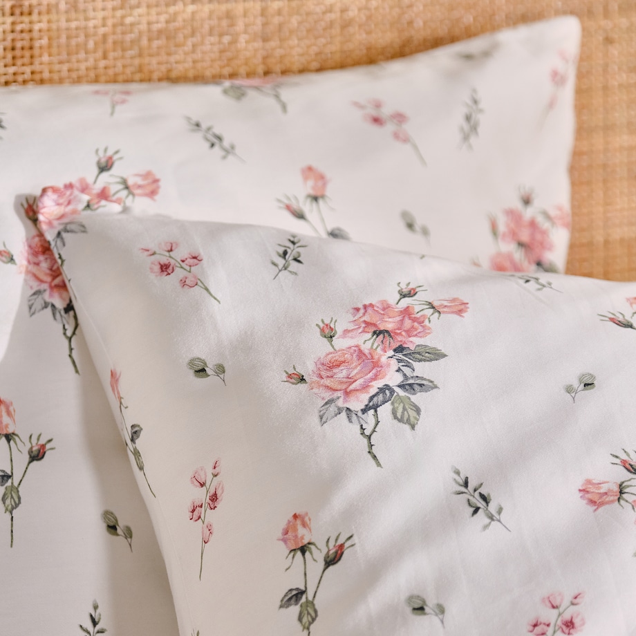 Pościel z bawełny satynowej Charyor 160x200 cm z motywem kwiatowym