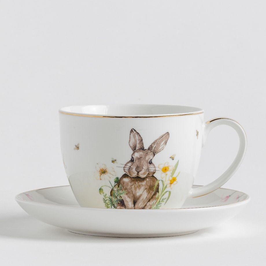 Filiżanka Ze Spodkiem Rabbiflower