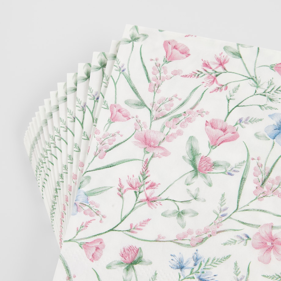 Komplet Serwetek Kiros z motywem kwiatowym