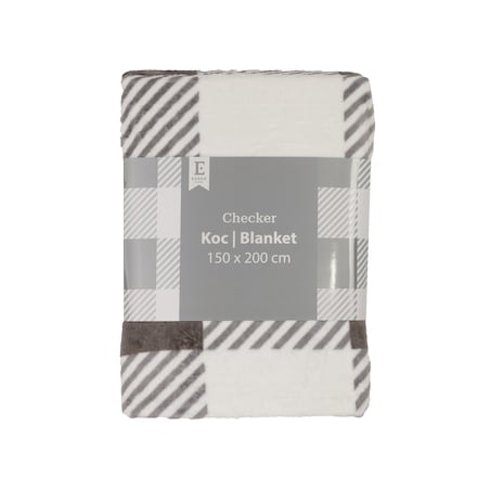 Drukowany koc Checker 150x200 cm