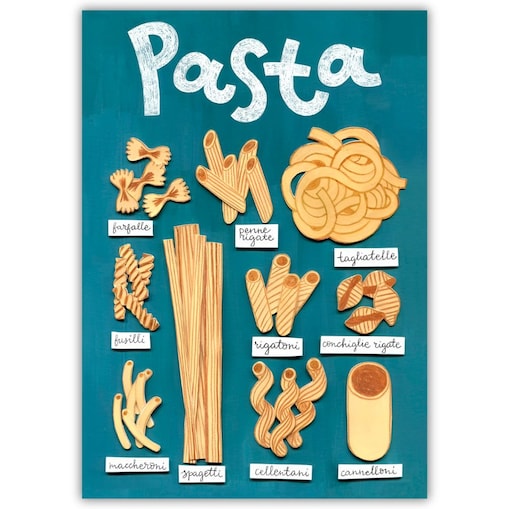 plakat pasta italiana 30x40