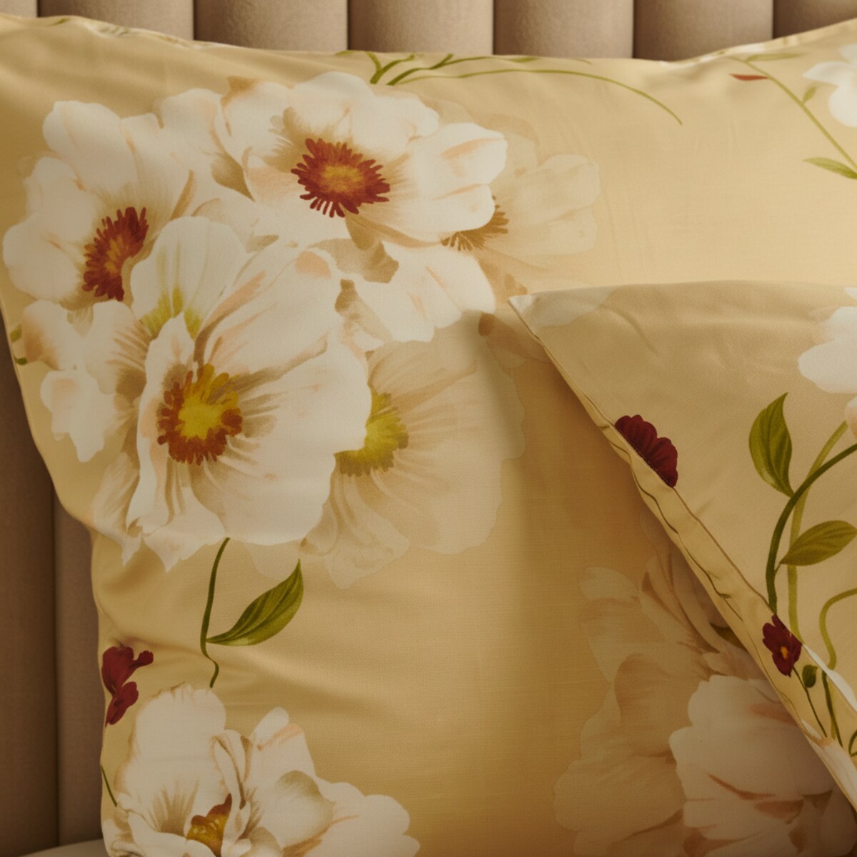 Pościel z bawełny satynowej Blisoll 200x220 cm z motywem kwiatowym