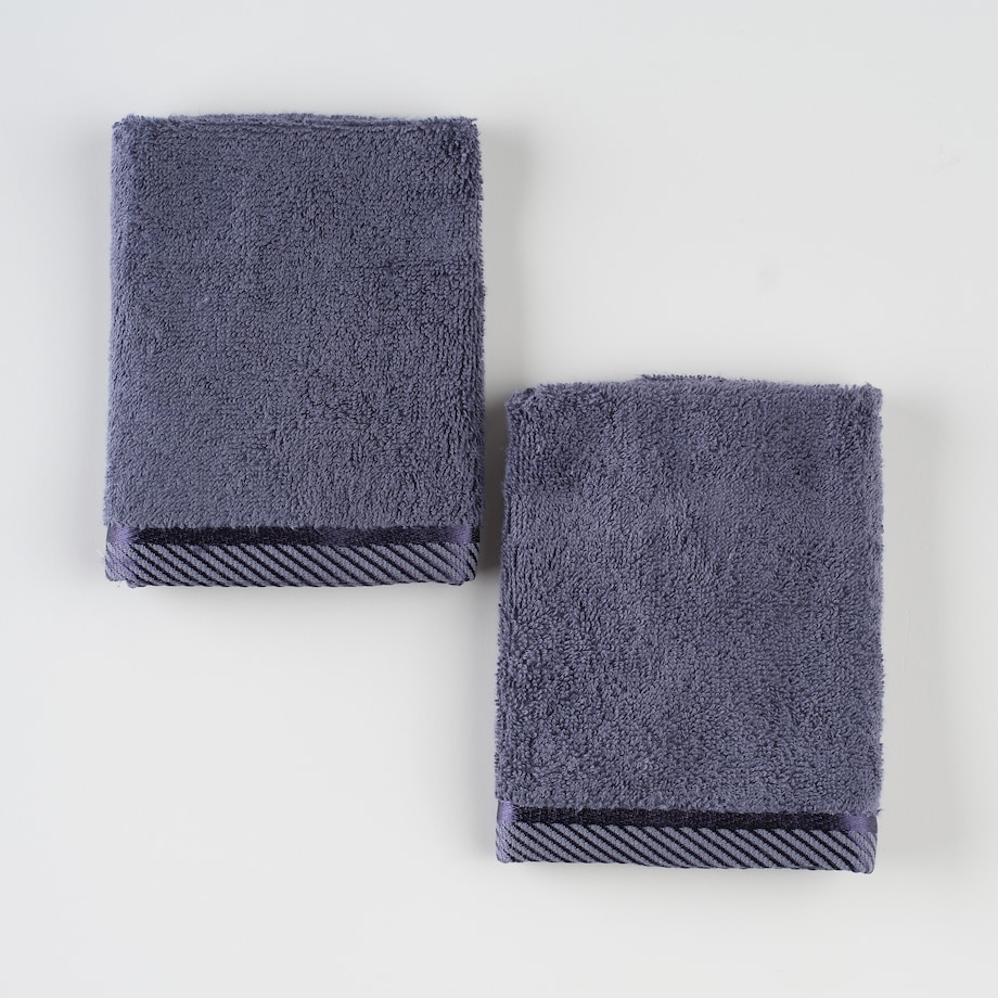 Komplet 2 szt. ręczników do twarzy lub do rąk Bambo 30x30 cm