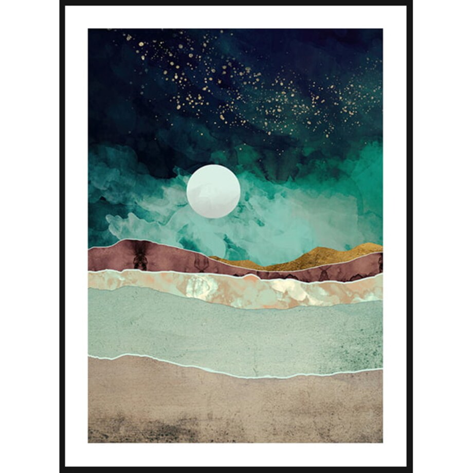Poster Story, Plakat, Obraz - Abstrakcyjna Noc