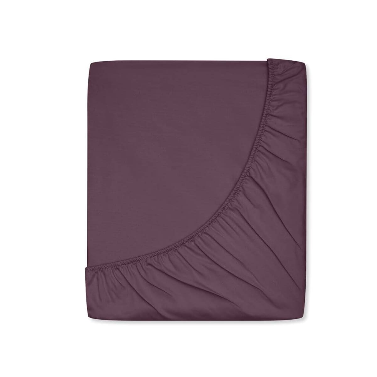 Prześcieradło satynowe z gumką royal purple 140 x 200 cm