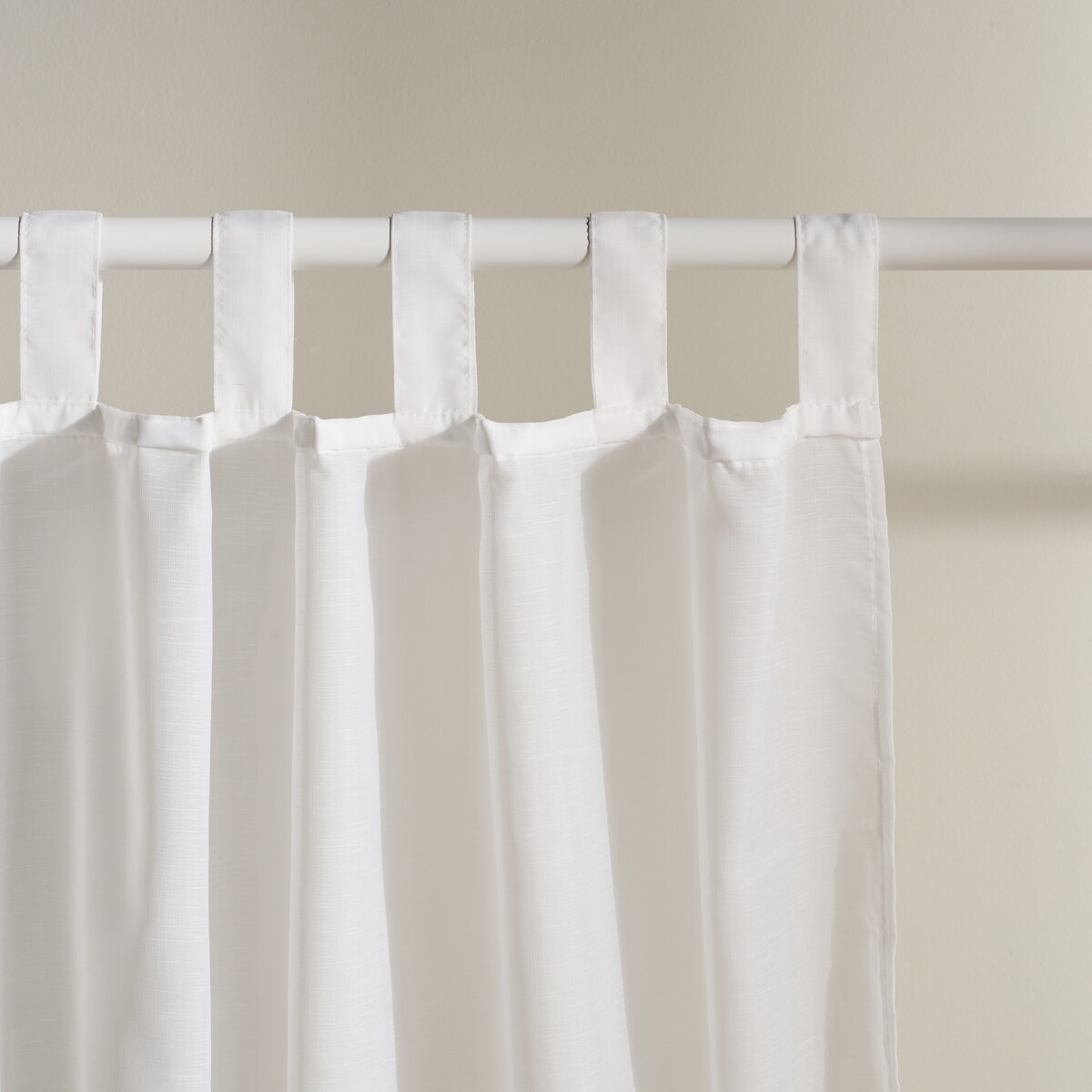 Firana haftowana Lucks 140x250 cm z motywem kwiatowym