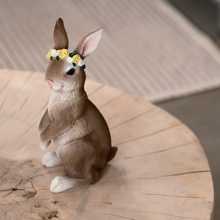 Figurka Flowerita z motywem królika
