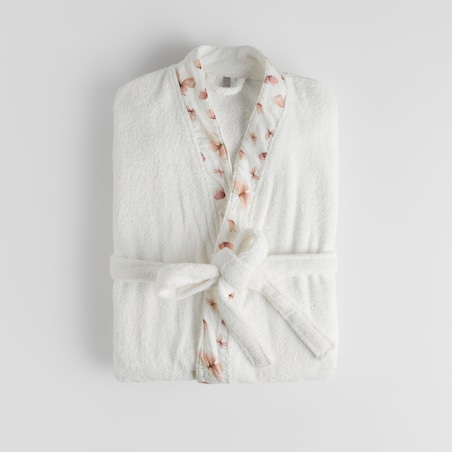 Szlafrok Z Bawełny Meritto z motywem zwierzęcym