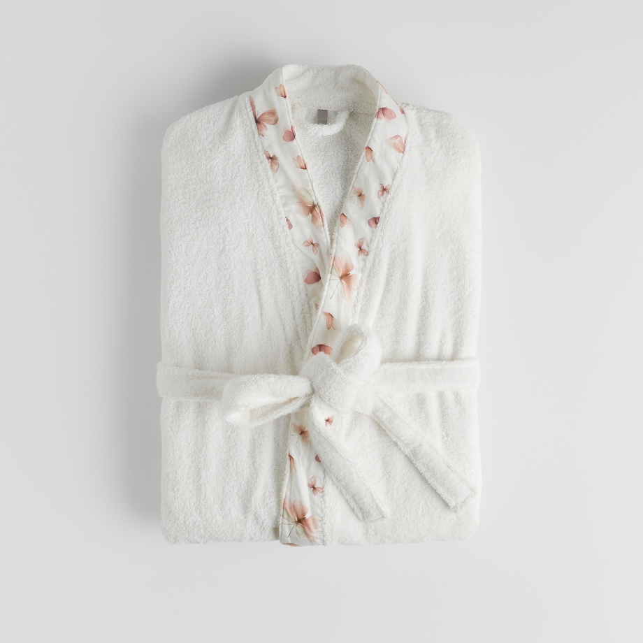 Szlafrok Z Bawełny Meritto z motywem zwierzęcym