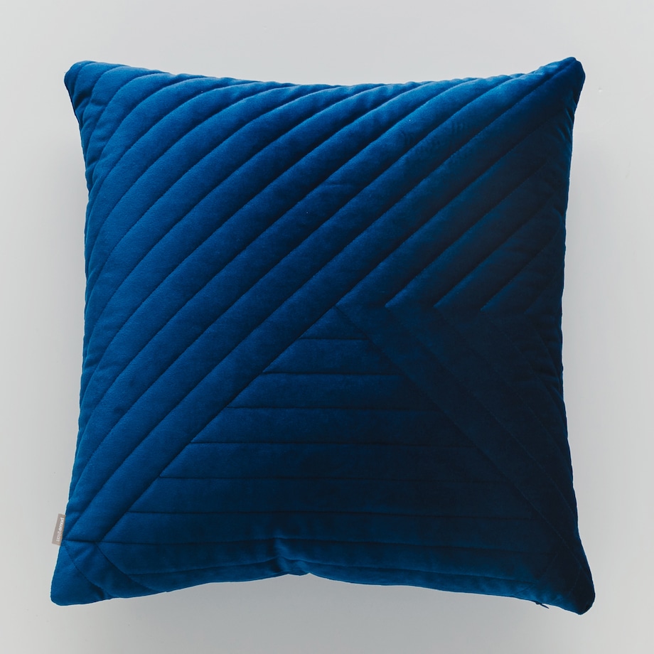 Poszewka Welwetowa Minister 45x45 cm z motywem geometrycznym