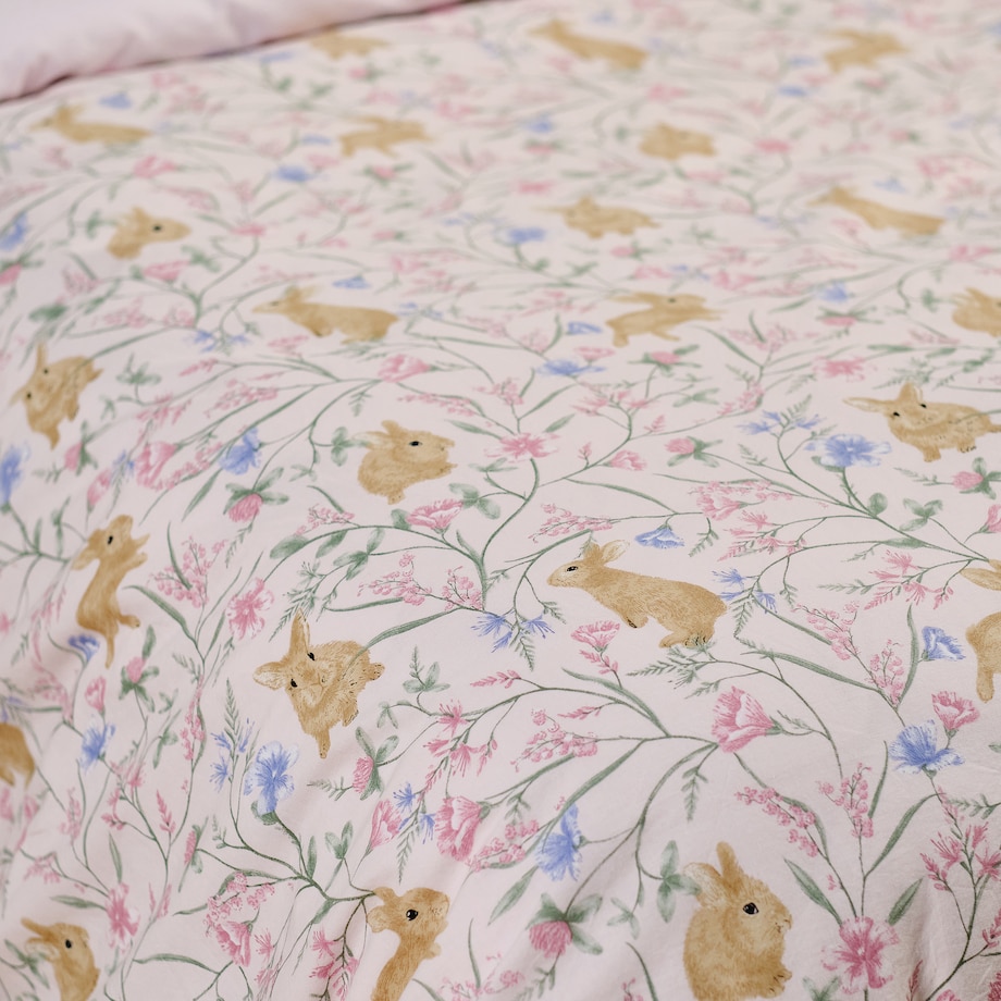 Pościel Bawełniana Kirossi 160x200 cm z motywem królika