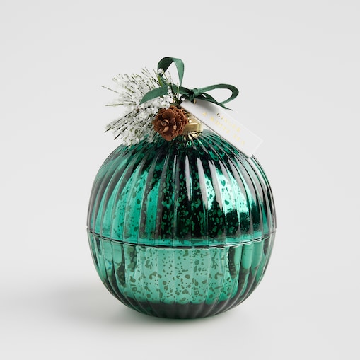 Świeca Zapachowa Boule deco z motywem choinki