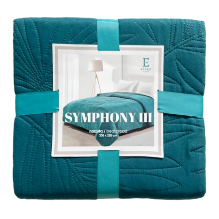 Jednokolorowa narzuta na łóżko Symphony III 200x220 cm
