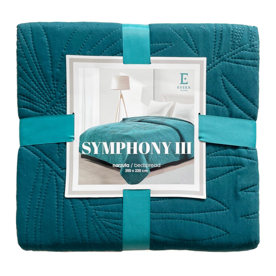 Jednokolorowa narzuta na łóżko Symphony III 200x220 cm