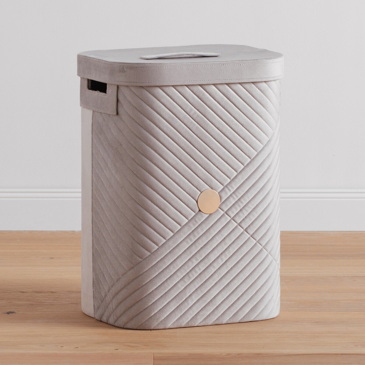 elegancki kosz na pranie z welwetu kala