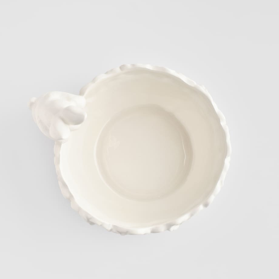 Miska Bellissima z motywem kwiatowym i królika