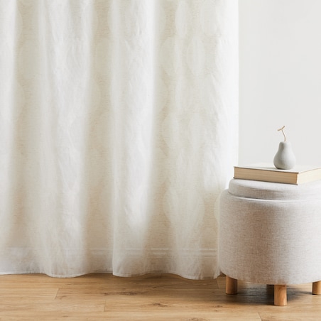 Firana z lnem Diako 140x250 cm