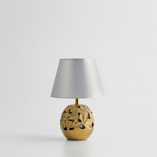 Lampa Stołowa Lefsi z motywem liściastym