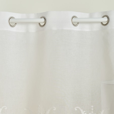 Firana haftowana Ariela 140x250 cm z motywem arabeski