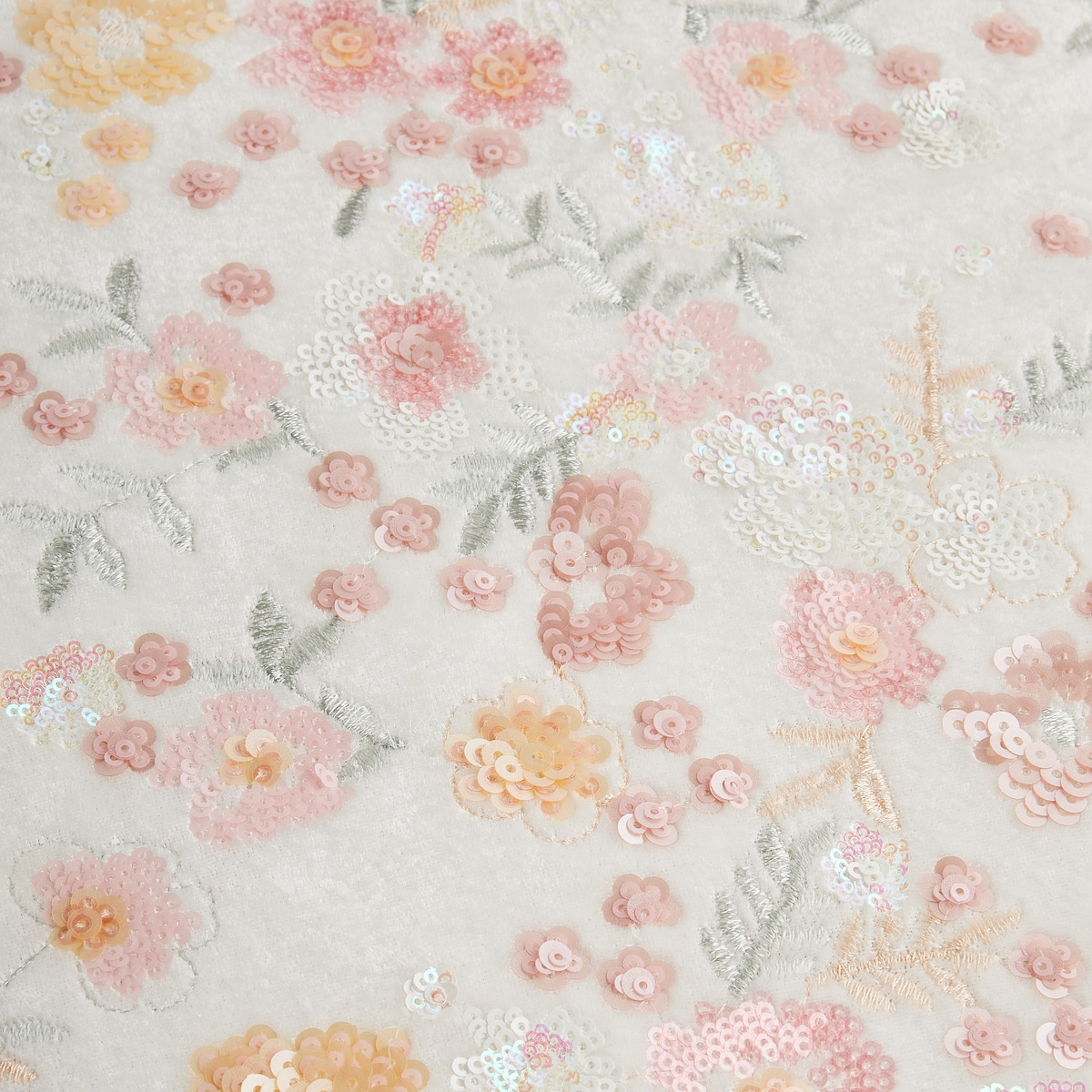 Poszewka Haftowana Shawbury 45x45 cm z motywem kwiatowym