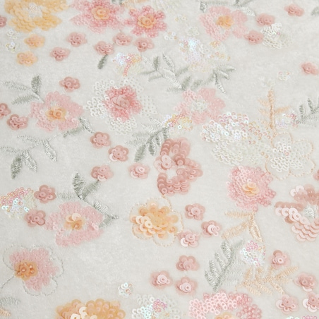 Poszewka Haftowana Shawbury 45x45 cm z motywem kwiatowym