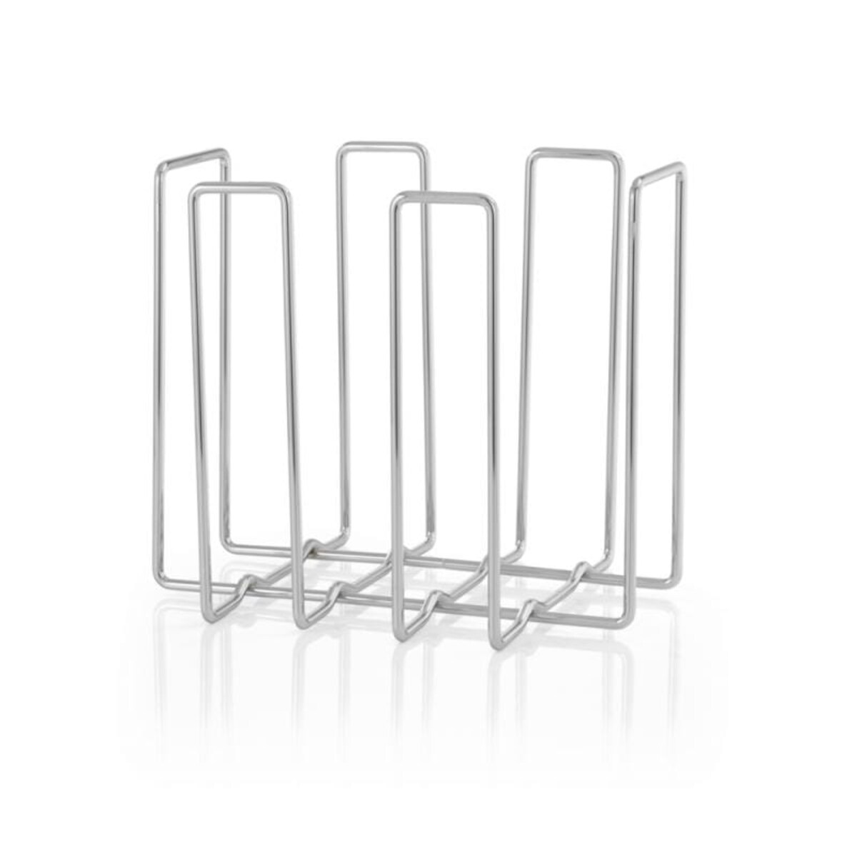 Gazetnik WIRES - stal chromowana, 31x34x27 cm