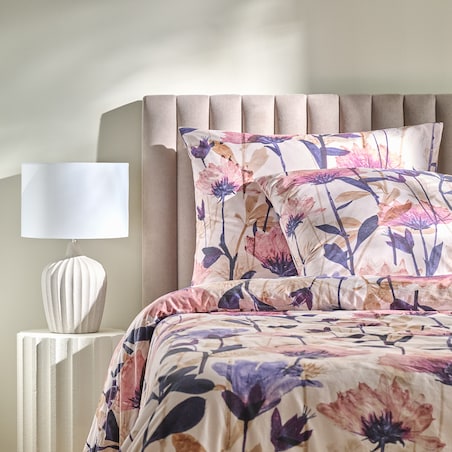 Pościel Bawełniana Milovera 160x200 cm z motywem roślinnym