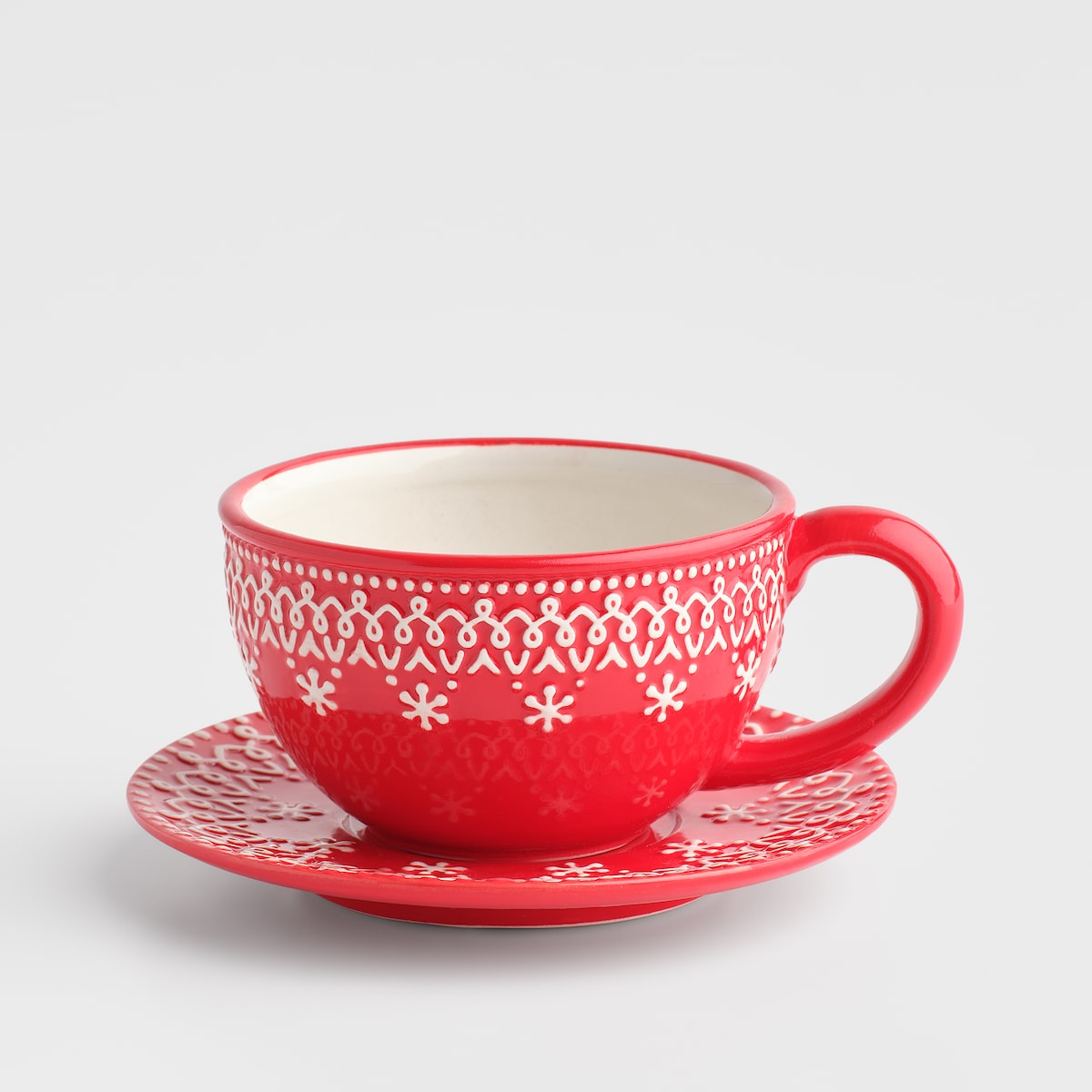 Filiżanka Ze Spodkiem Gingerjoy z motywem piernika