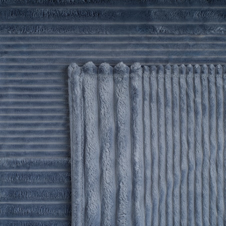 Jednokolorowy koc żakardowy Divite 150x200 cm