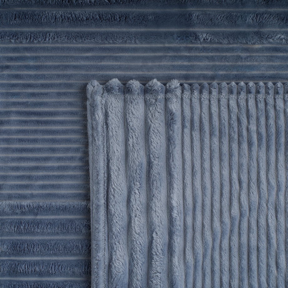 Jednokolorowy koc żakardowy Divite 150x200 cm