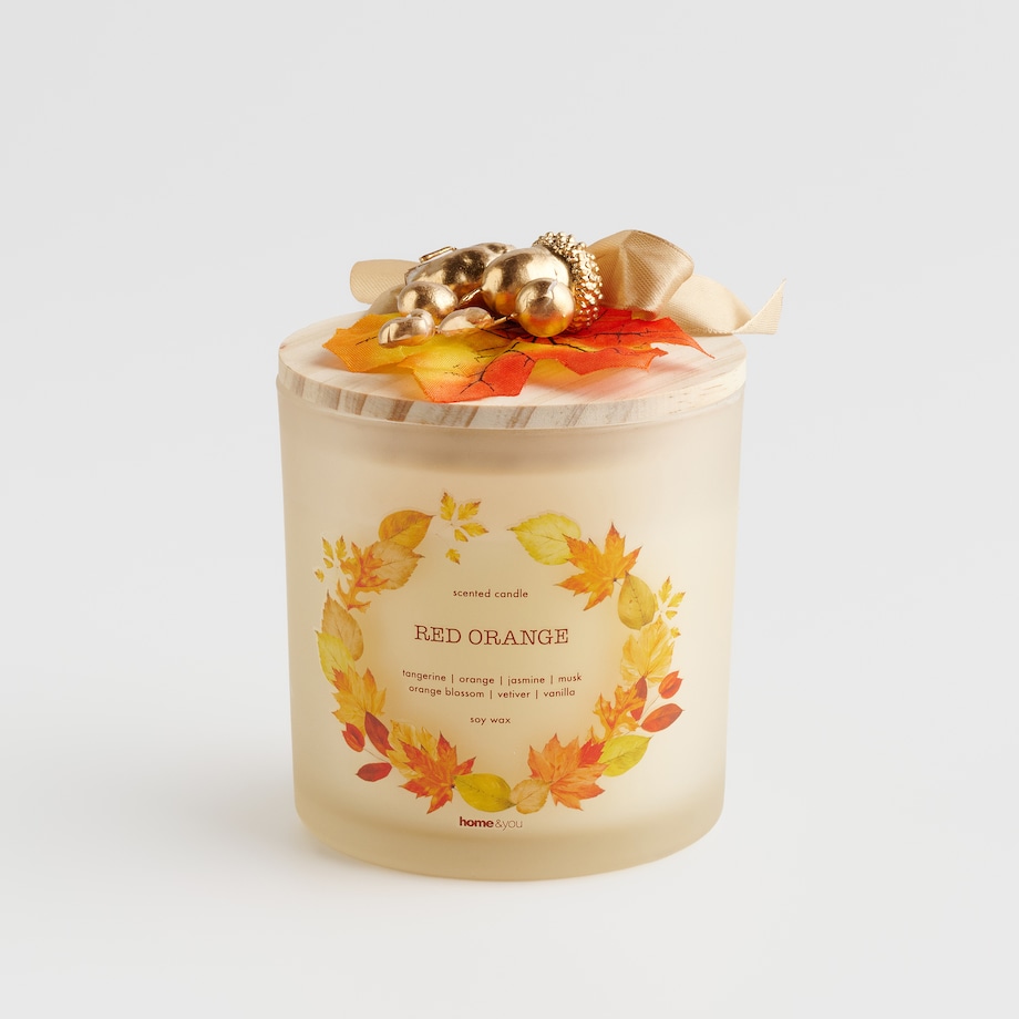 Świeca Zapachowa Listio z motywem liściastym