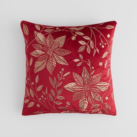 Poszewka Haftowana Petalina 45x45 cm z motywem gwiazdy betlejemskiej