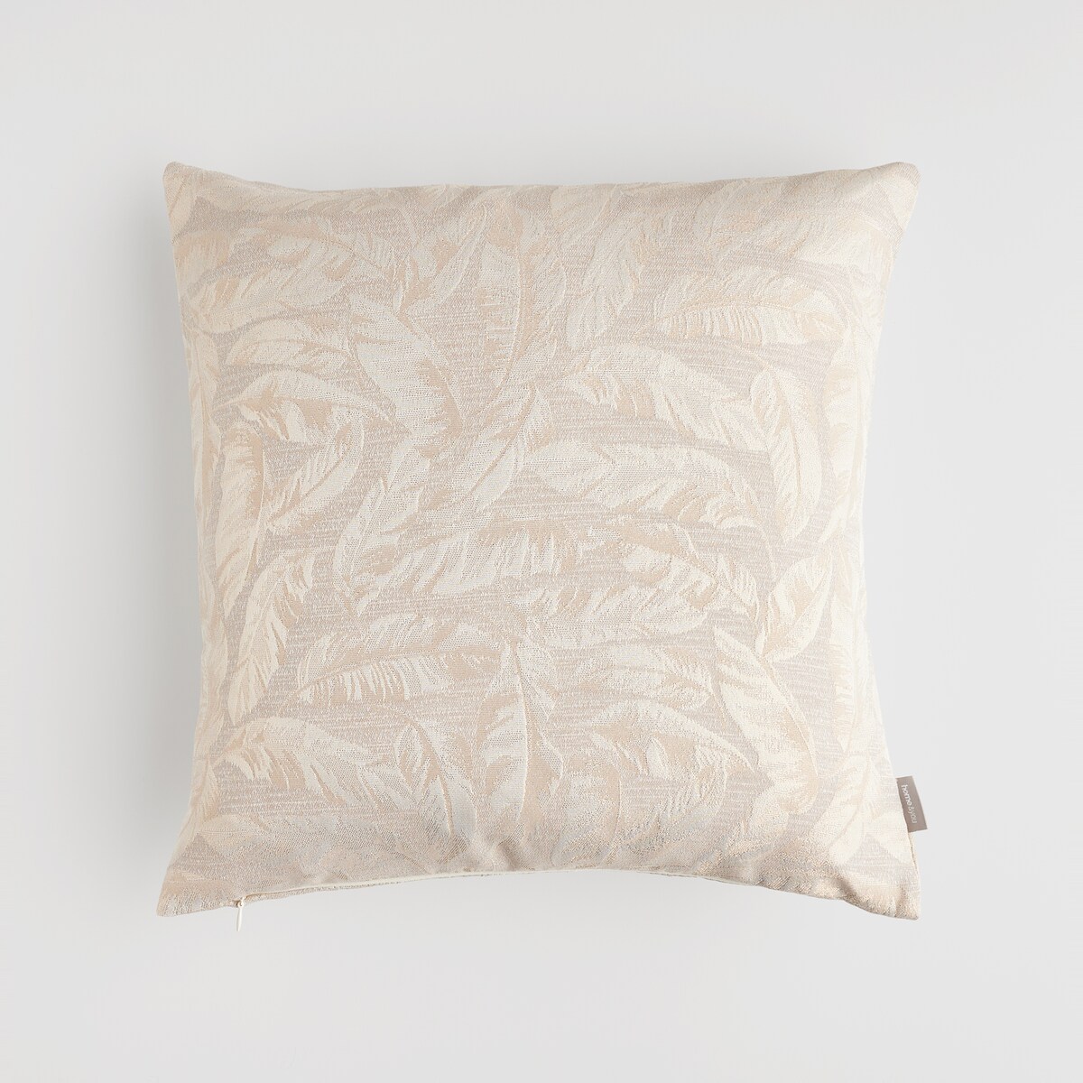 Poszewka Żakardowa Sparkleaf 45x45 cm z motywem liściastym