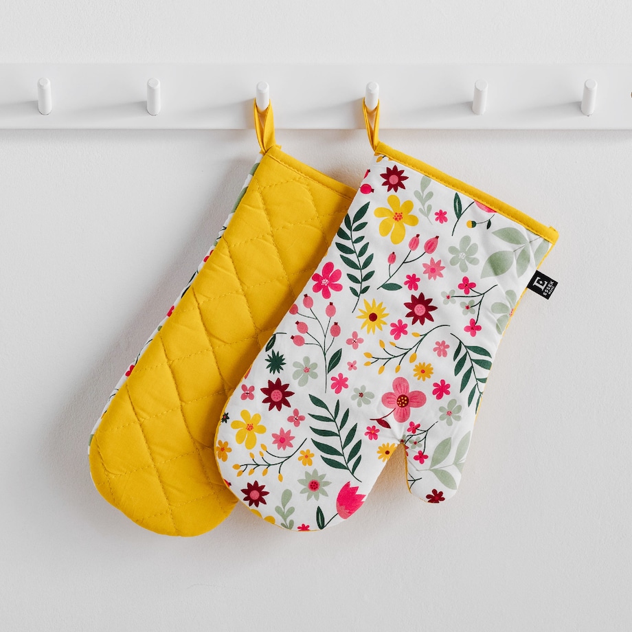 Komplet Rękawic Kuchennych Fabulous flowers 19x30 cm