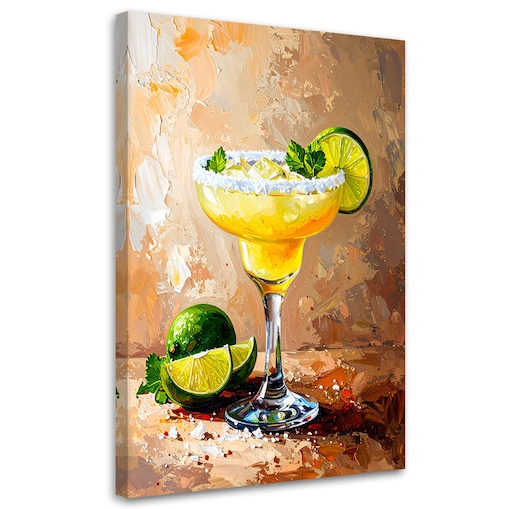 Obraz do kuchni baru jadalni, Margarita Recipe Coctail 60x90