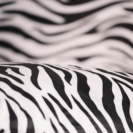 Pościel z bawełny satynowej Zebrini 200x220 cm z motywem zwierzęcym