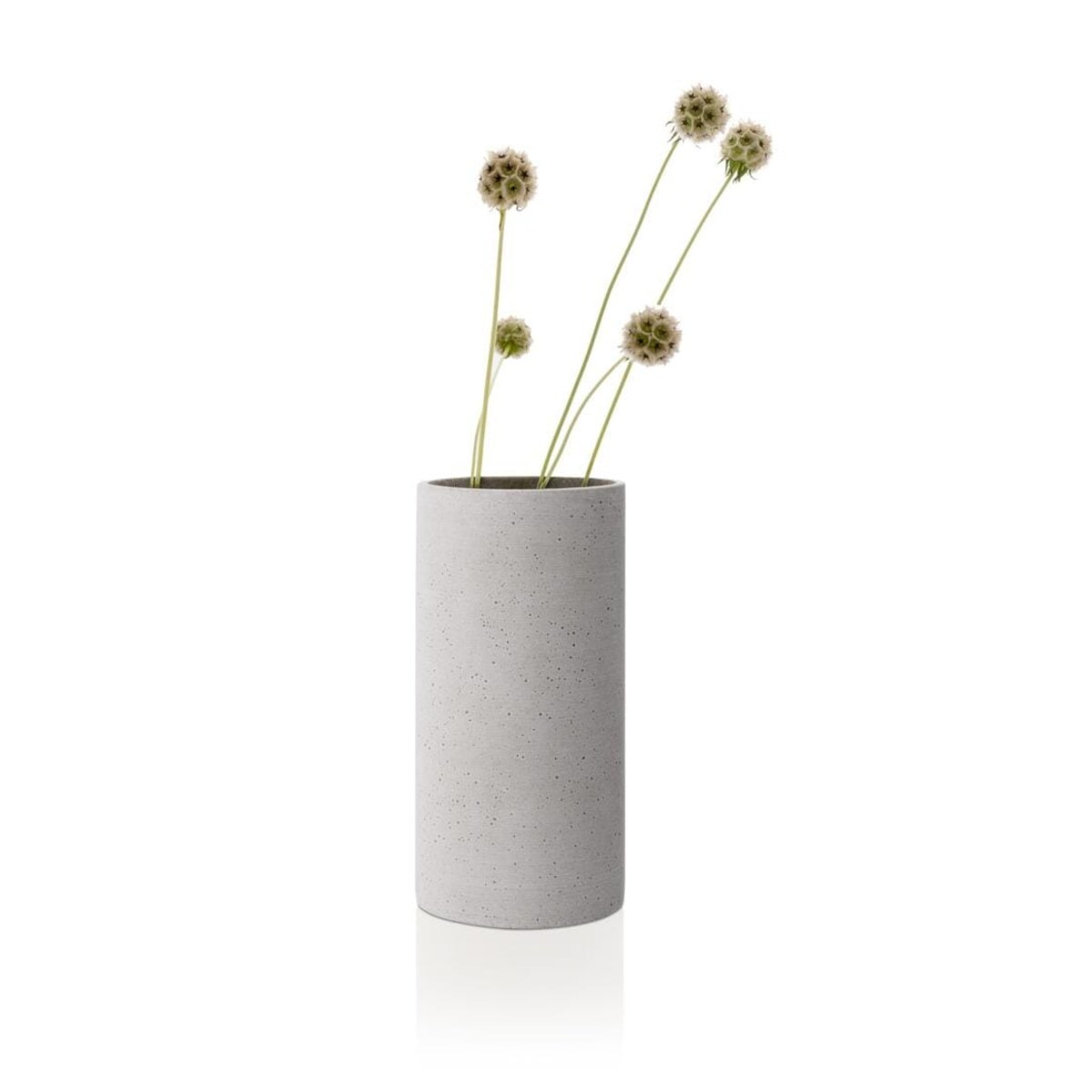 WAZON COLUNA H 24 CM, LIGHT GREY, POLYSTONE