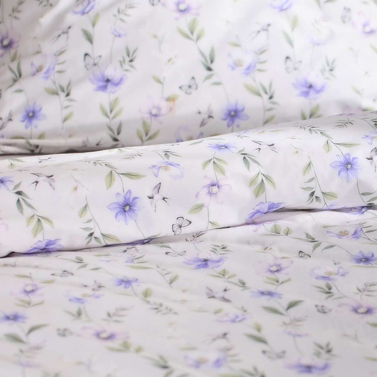 Pościel Bawełniana Serafino 160x200 cm z wzorem kwiatowym