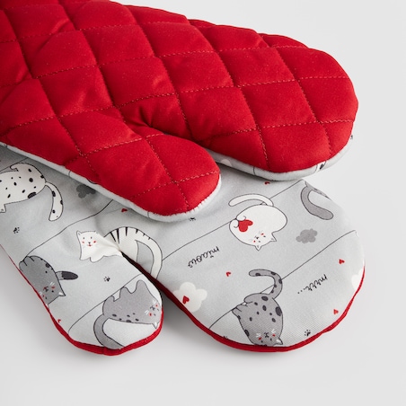 Komplet Rękawic Kuchennych Nuage 18x30 cm z motywem zwierzęcym