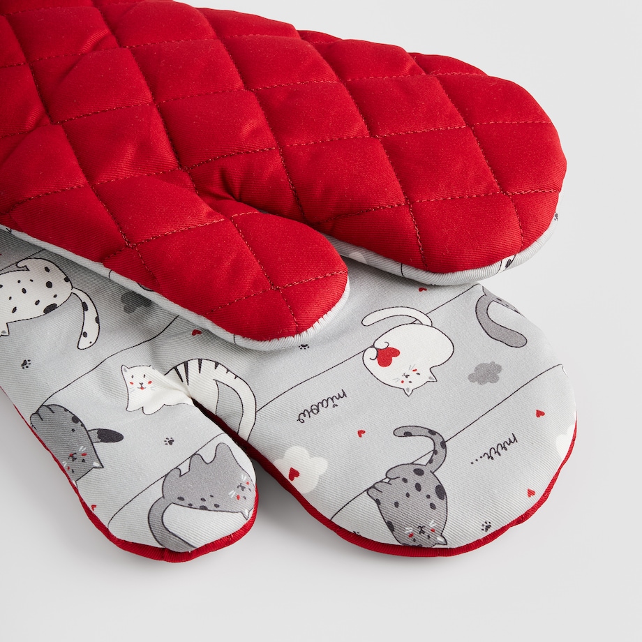 Komplet Rękawic Kuchennych Nuage 18x30 cm z motywem zwierzęcym