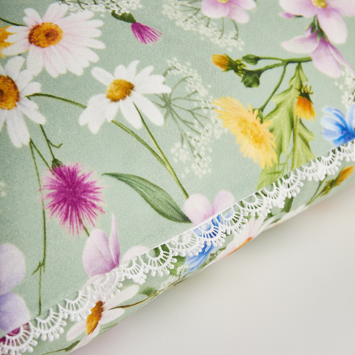 Poszewka z nadrukiem Melow 45x45 cm z motywem kwiatowym