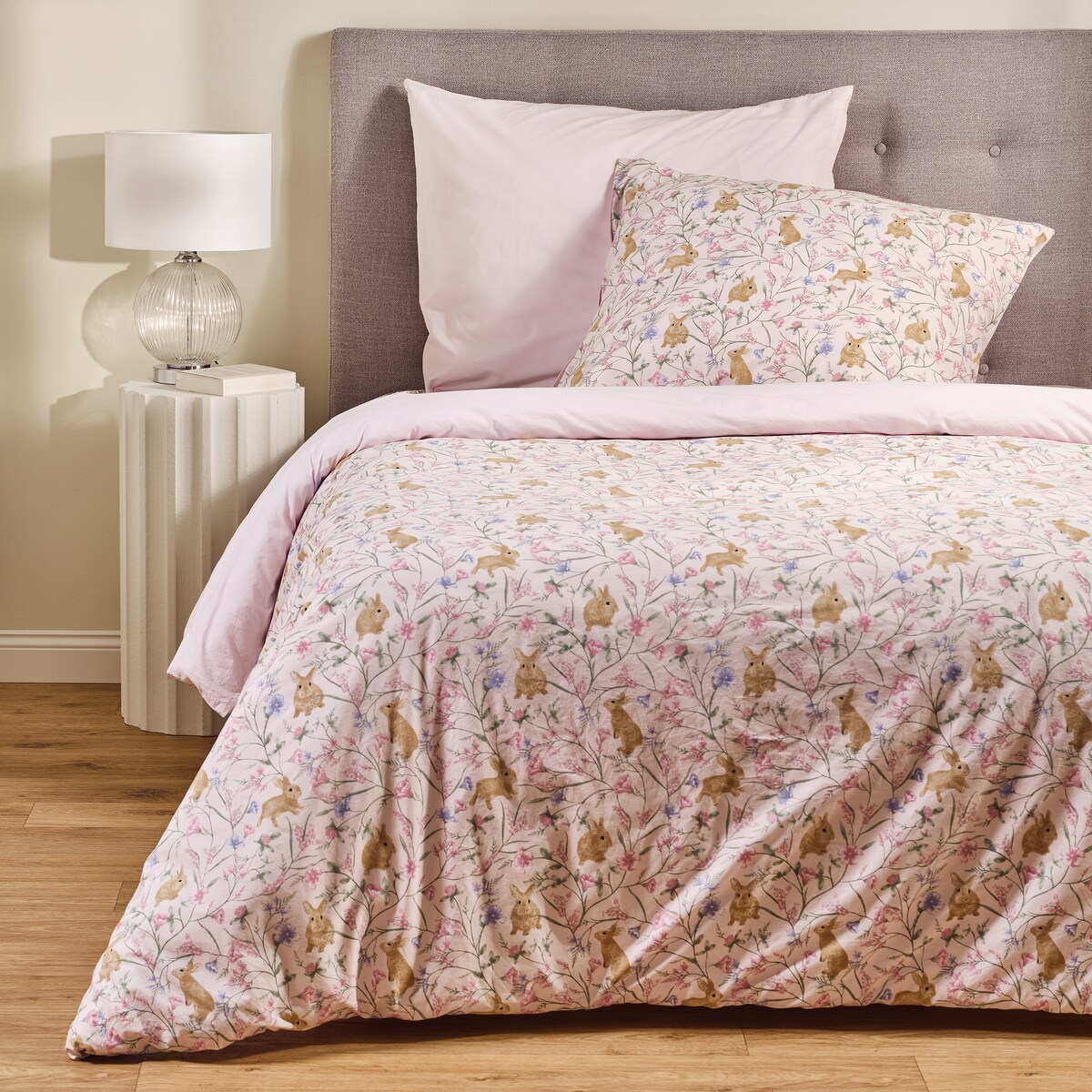 Pościel Bawełniana Kirossi 200x220 cm z motywem królika