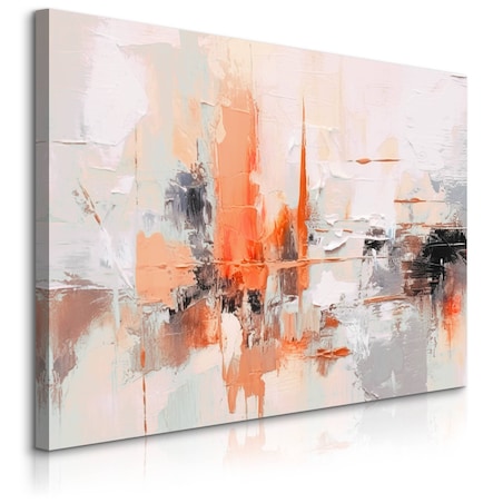 Obraz Na Płótnie Do Salonu Imitacja Farby Malarstwo Abstrakcja 70x50cm