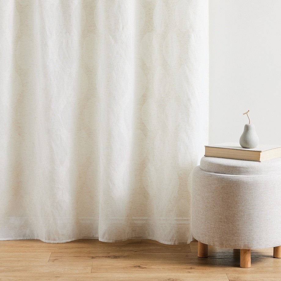 Firana z lnem Diako 140x250 cm