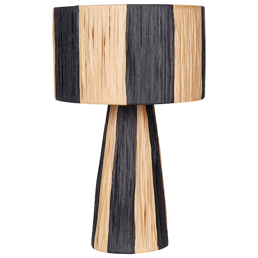 Lampa stołowa WELMEL Plecionka Brązowy/ czarny
